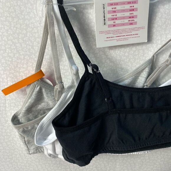 MAIDENFORM Girls Medium Crop Bra (Pack of 3) - Picture 2 of 8